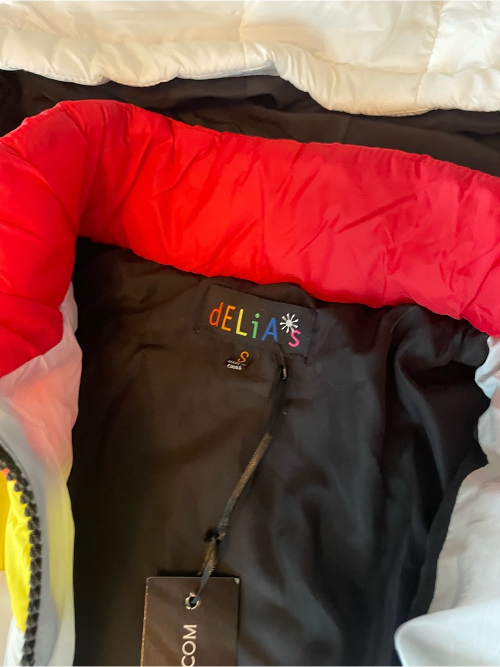 dELiA*s NWT Rainbow White Puffer Snowsuit 🌈 Size Small - Picture 8 of 10